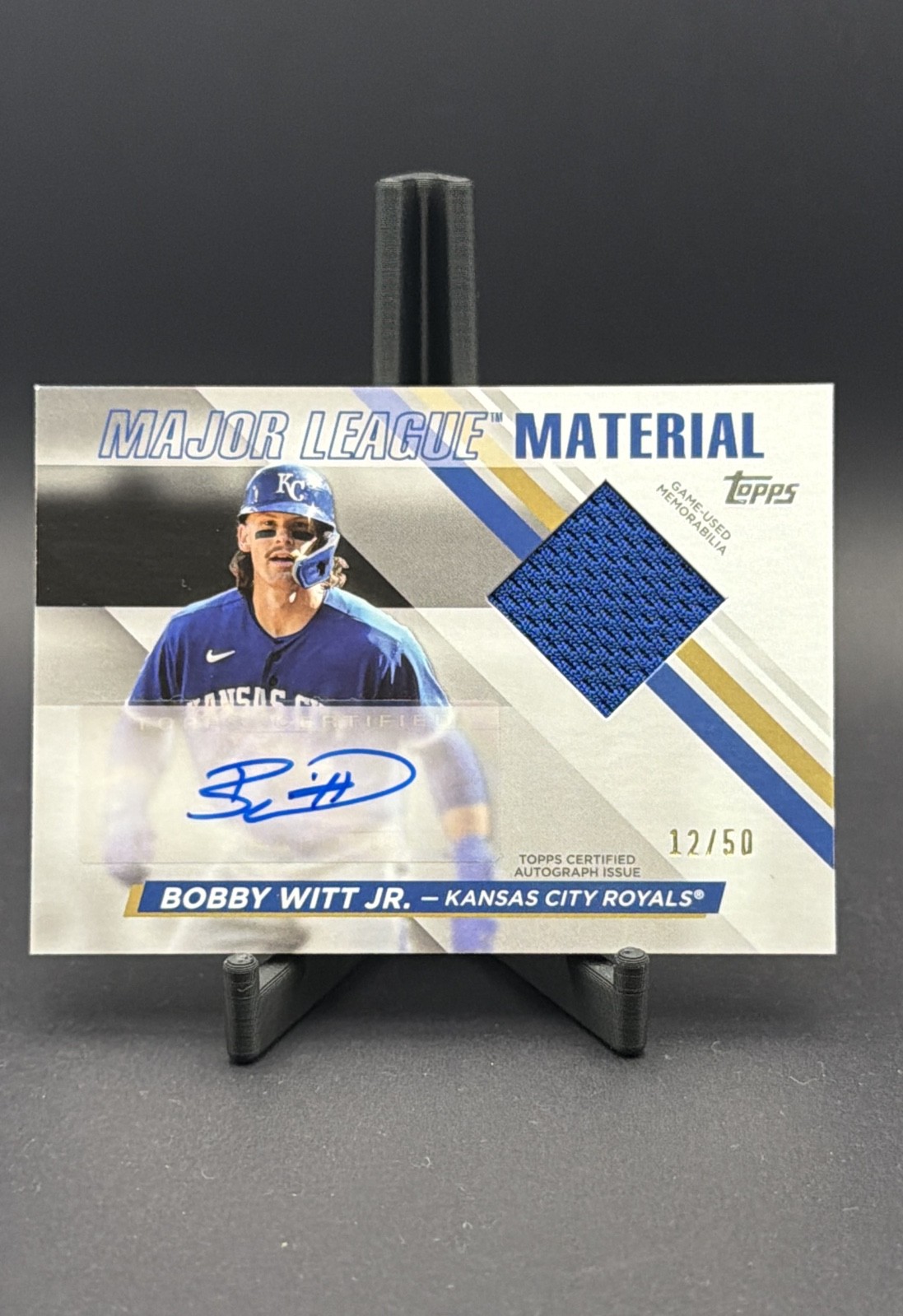 2024 Topps Series 2 - ML Material Autographs Bobby Witt Jr. #MLMA2-BWJ /50 2024 Topps Series 2 - ML Material Autographs Bobby Witt Jr. #MLMA2-BWJ /50
