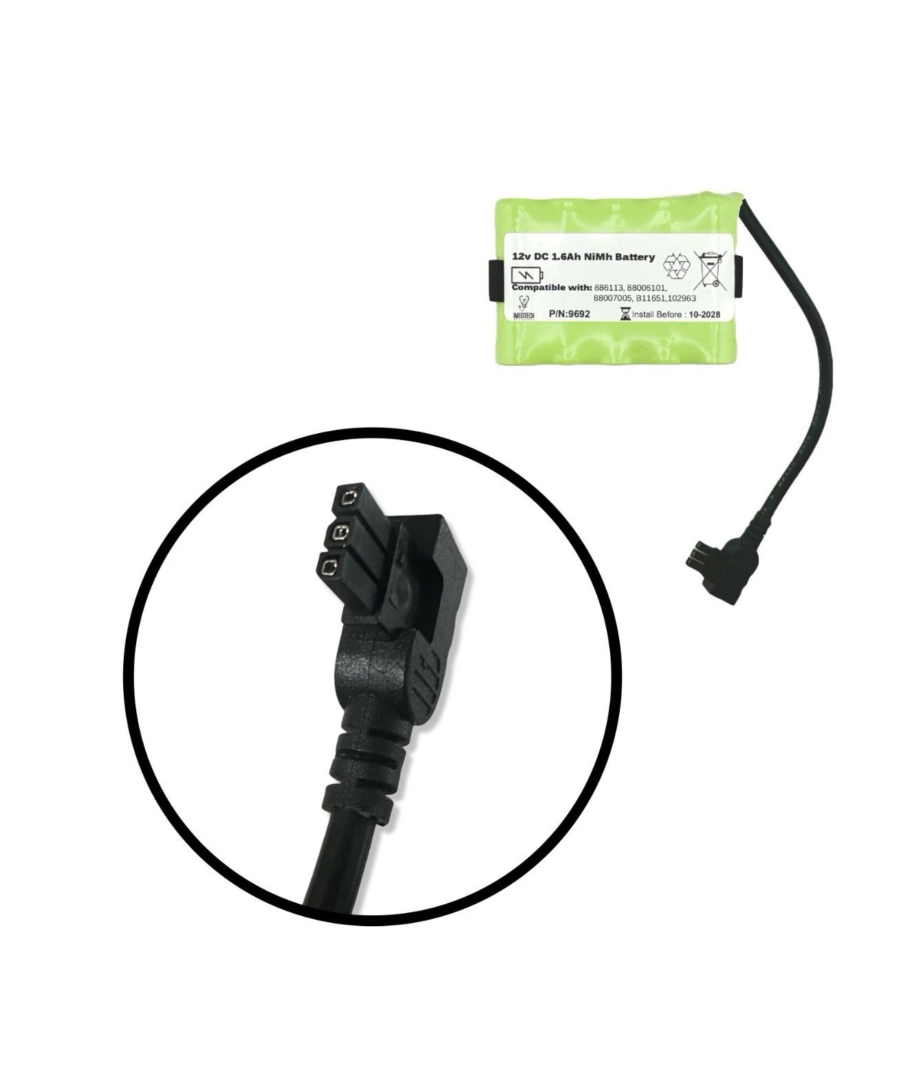 Laerdal LCSU4 Suction Unit Battery Replacement 886113 Laerdal LCSU4 Suction Unit Battery Replacement 886113