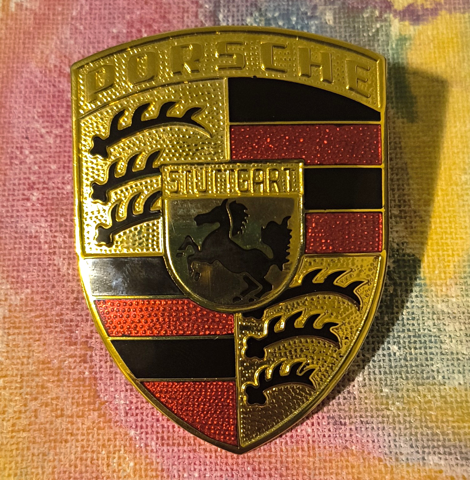 Original Porsche Hood Crest Emblem 901.559.210.20 Long Hood 911 912 1969-1971 Original Porsche Hood Crest Emblem 901.559.210.20 Long Hood 911 912 1969-1971