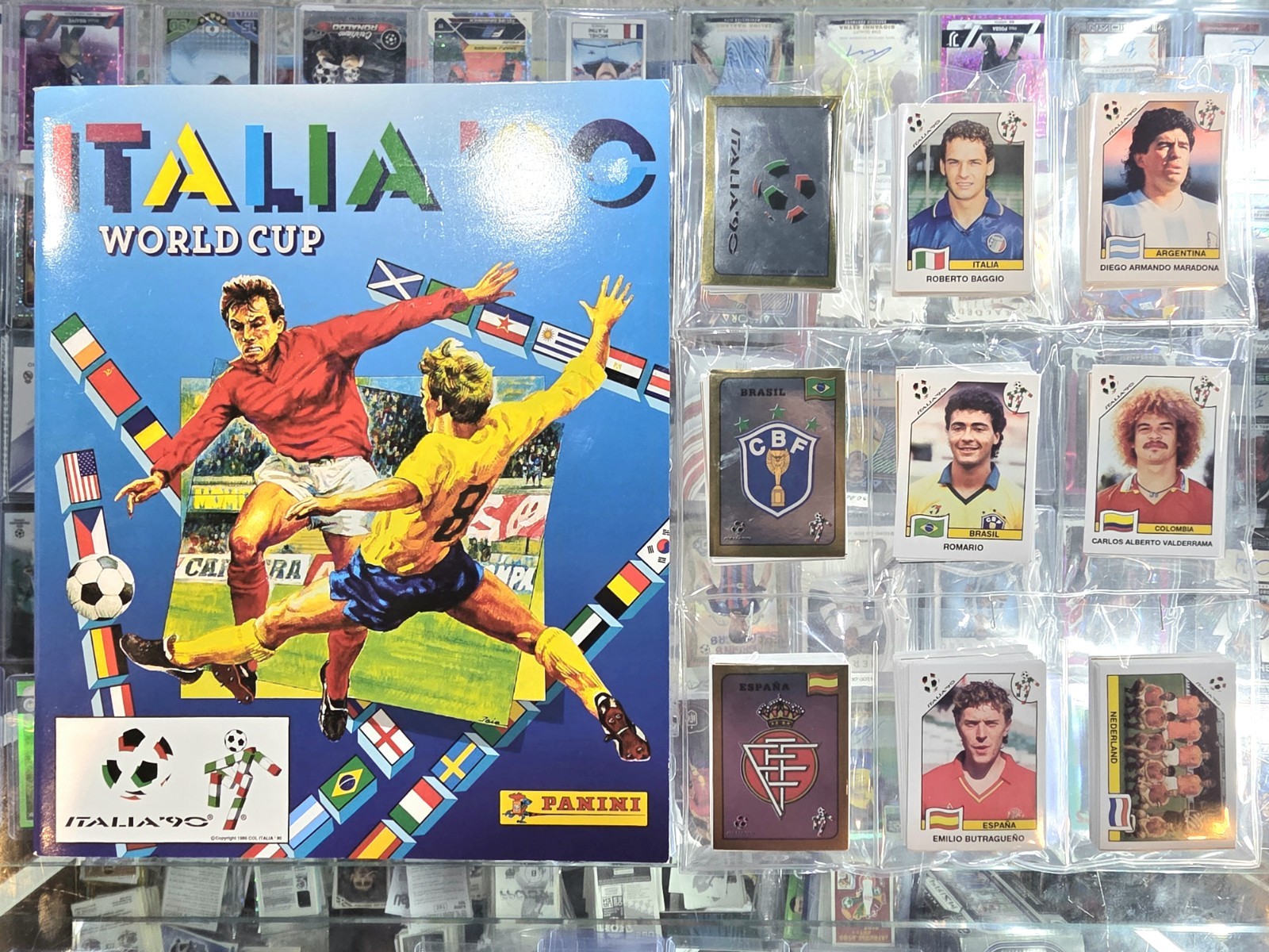 Set Completo A Pegar FIFA World Cup ITALY 90 Panini Reprint. Maradona Set Completo A Pegar FIFA World Cup ITALY 90 Panini Reprint. Maradona