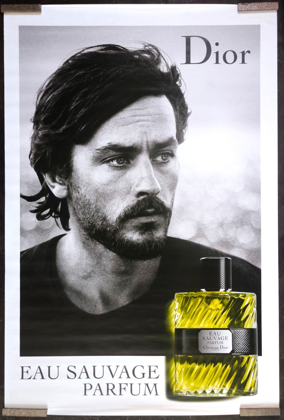 DIOR ALAIN DELON Bus Shelter Rolled DS ORIGINAL promo poster