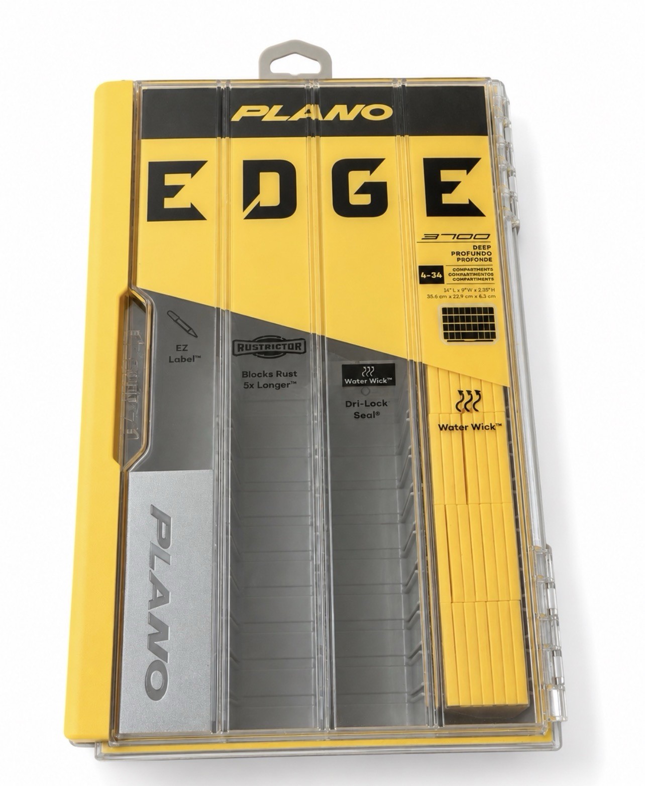 NEW Plano Edge 3700 Tool Tackle Storage Box 4-34 Compartment NEW Plano Edge 3700 Tool Tackle Storage Box 4-34 Compartment