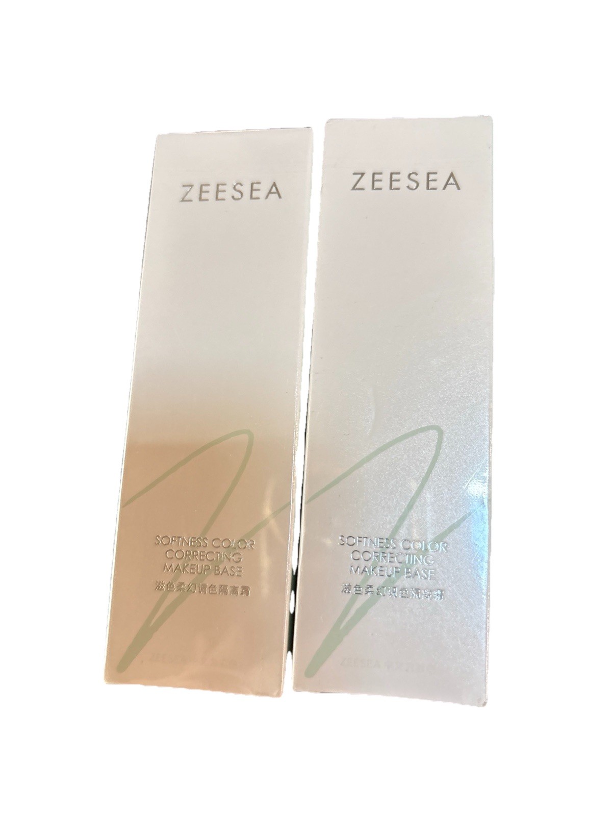 2X ZEESEA Softness Color Correcting Makeup Base Green Liquid 1.06 oz, B49-97 2X ZEESEA Softness Color Correcting Makeup Base Green Liquid 1.06 oz, B49-97