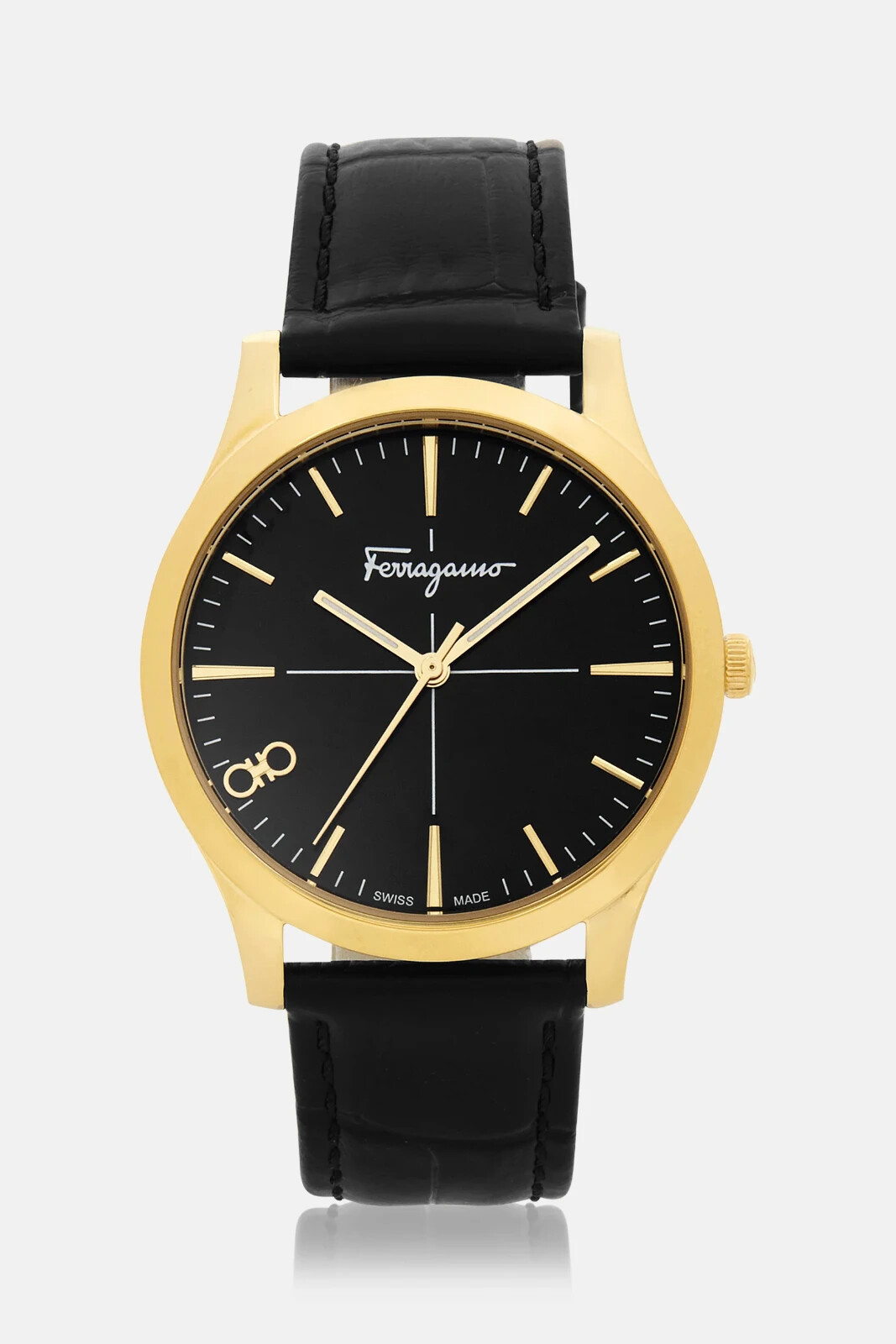 Salvatore Ferragamo Slim Women\'s Gold Accent Watch - SFUC00321 ($845 MSRP)