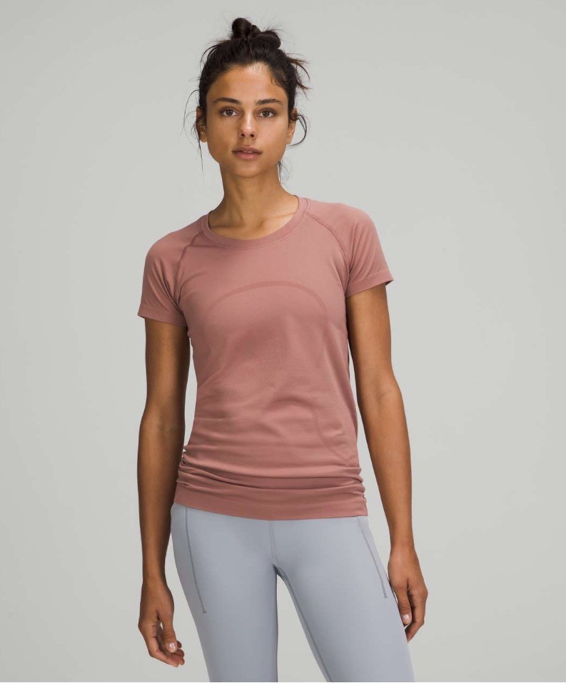 Lululemon Swiftly Tech Short Sleeve *2.0 Spiced Chia Size 14 EUC Lululemon Swiftly Tech Short Sleeve *2.0 Spiced Chia Size 14 EUC