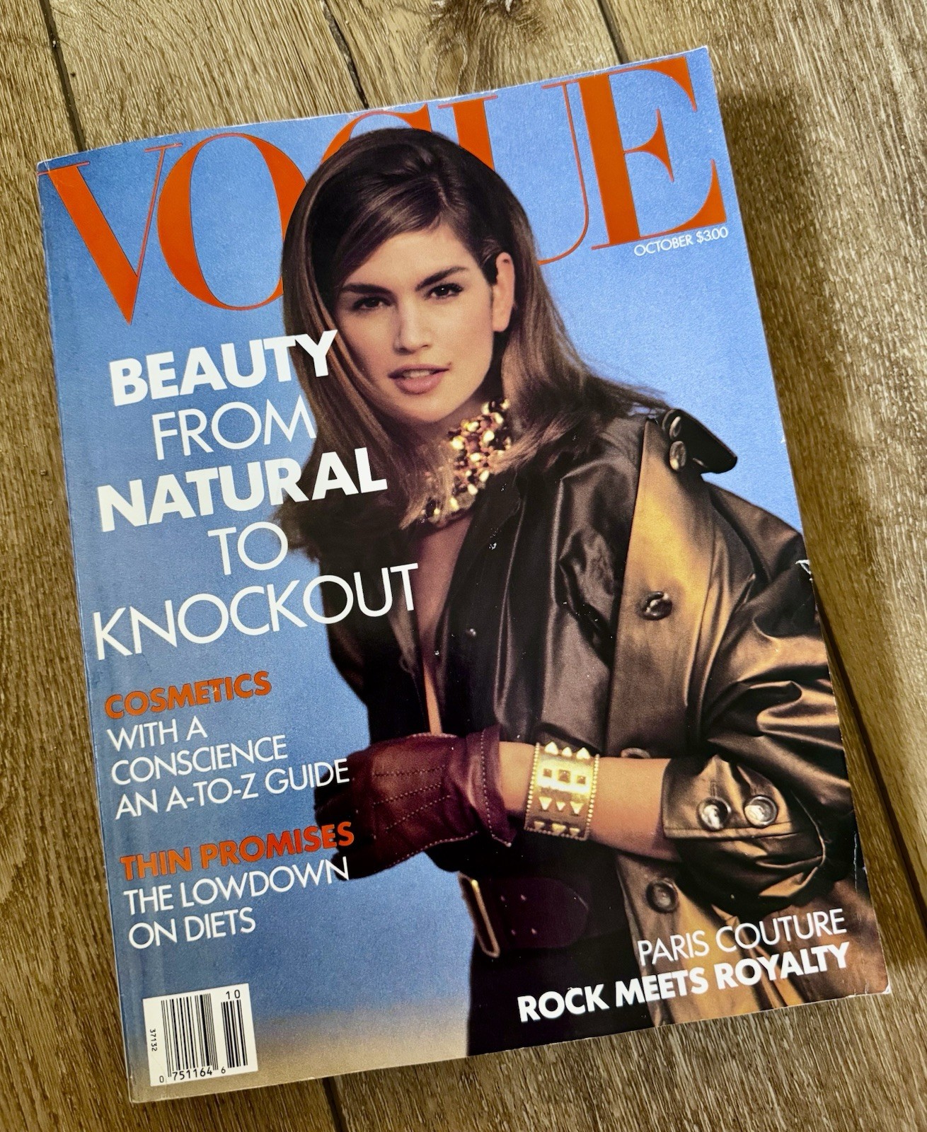 Vogue Magazine October 1990 ~ Cindy Crawford Christy & Linda Supermodels