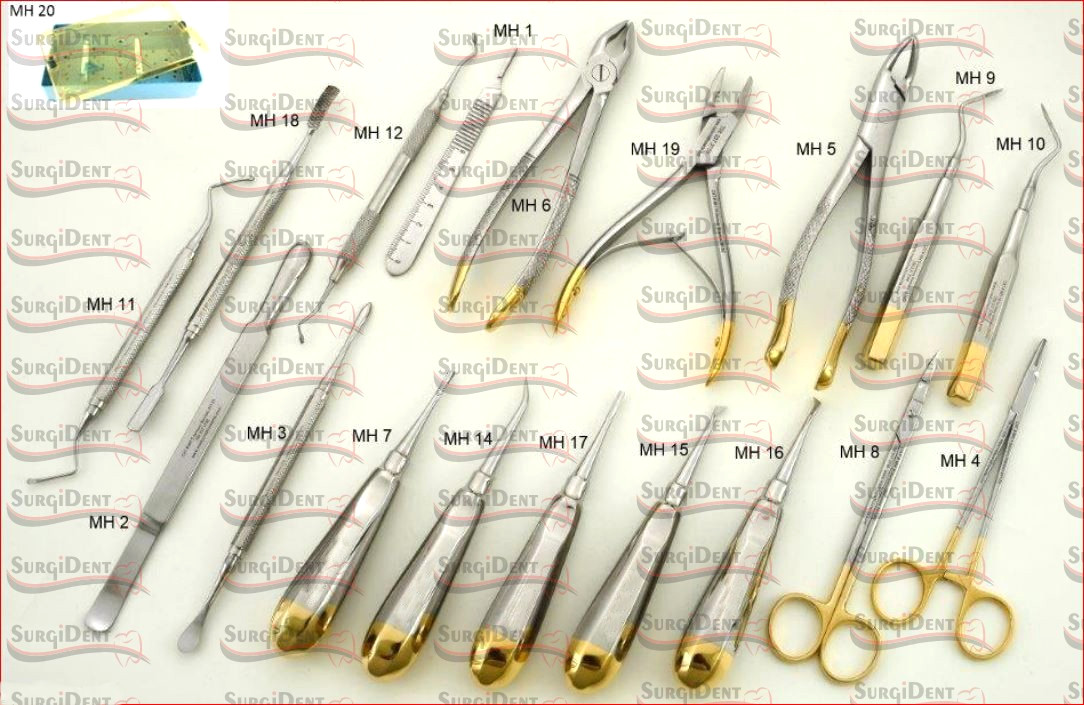 Koerner Style Professional Dental Surgery Kit | Complete Oral Instrument Set