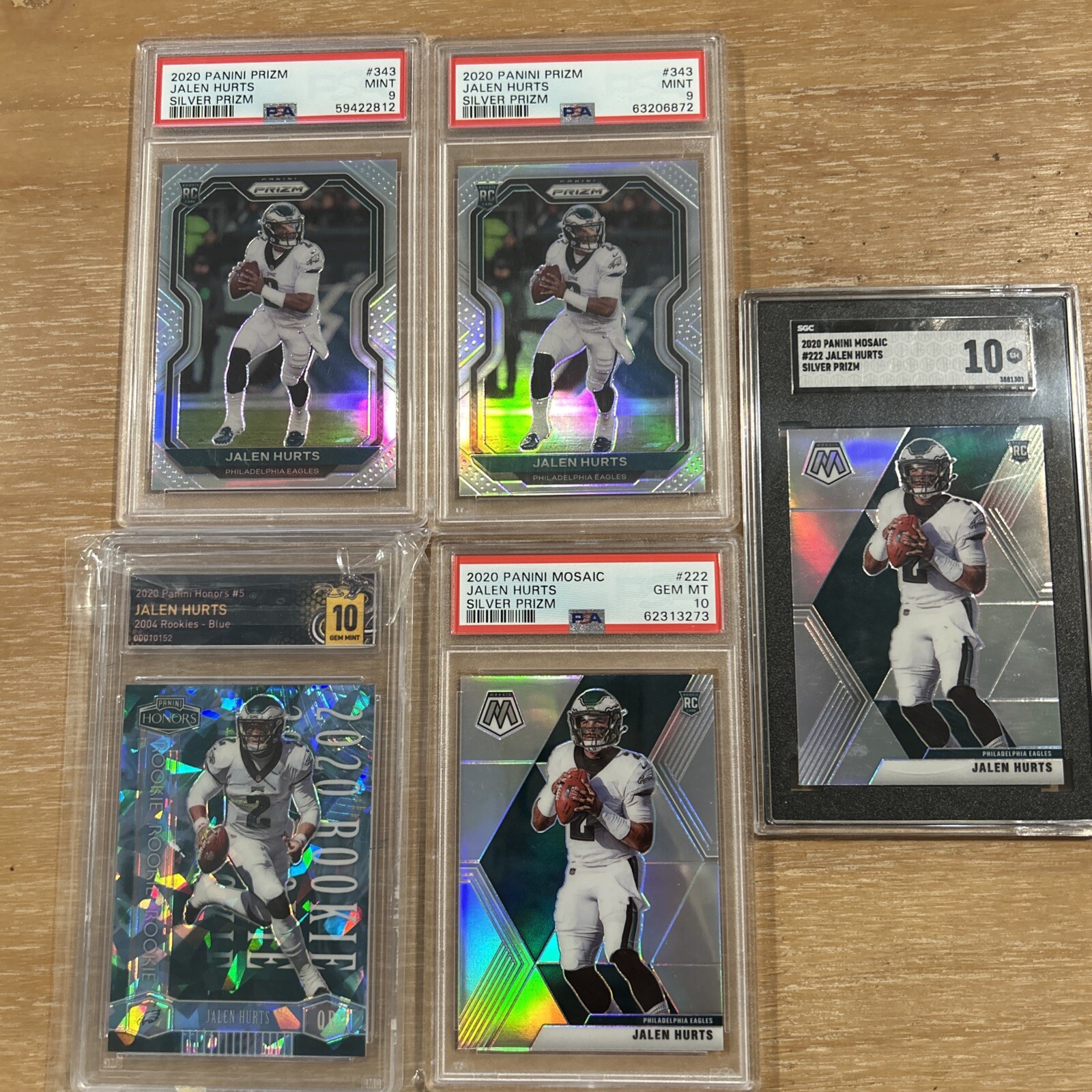 2020 Jalen Hurts Rookie Card Lot 2020 Jalen Hurts Rookie Card Lot