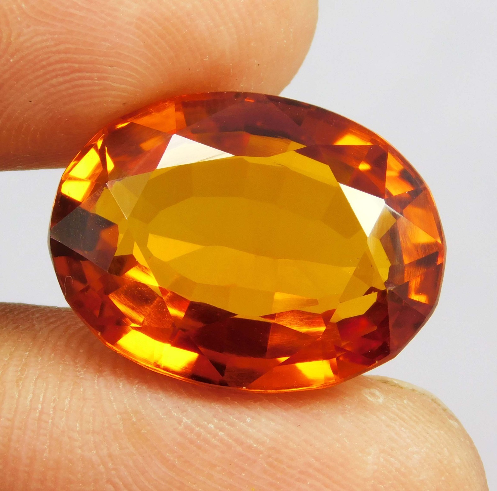 CERTIFIED 24.20 Ct Natural Mandarine Orange Unheat - Spessartite Garnet Gemstone CERTIFIED 24.20 Ct Natural Mandarine Orange Unheat - Spessartite Garnet Gemstone