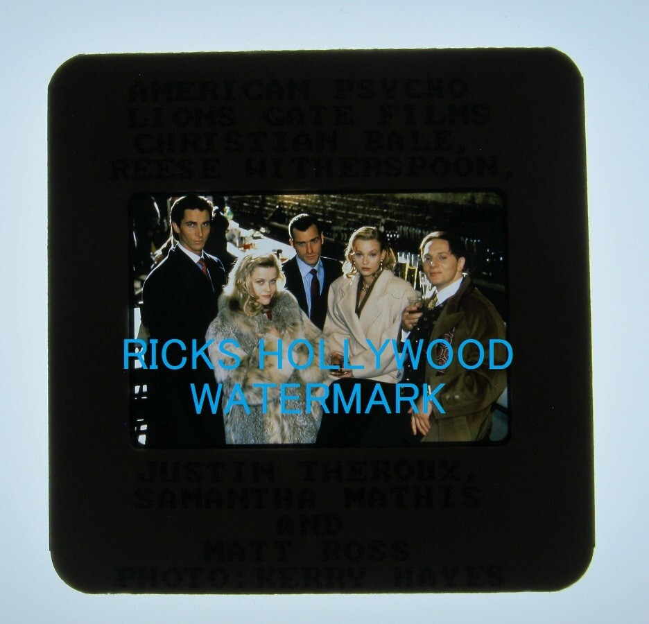 Orig AMERICAN PSYCHO 35mm Studio Production Slide #6 CHRISTIAN BALE Witherspoon