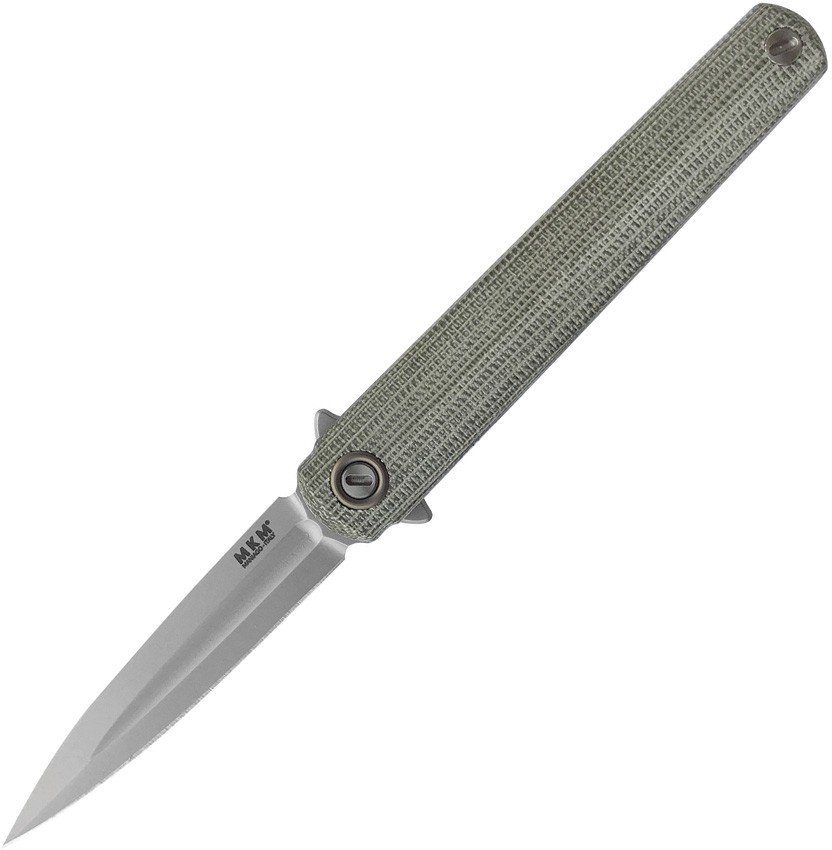 MKM-Maniago Knife Makers Flame Framelock Dagger Micarta MKM-Maniago Knife Makers Flame Framelock Dagger Micarta