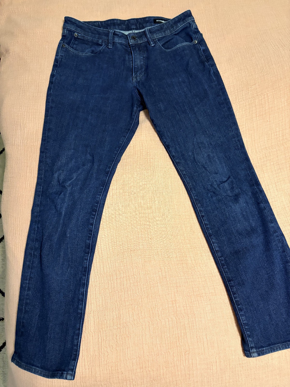 Bonobos Premium Stretch Men\'s Blue Denim Jeans Slim Fit Size 33/32 Bonobos Premium Stretch Men\'s Blue Denim Jeans Slim Fit Size 33/32