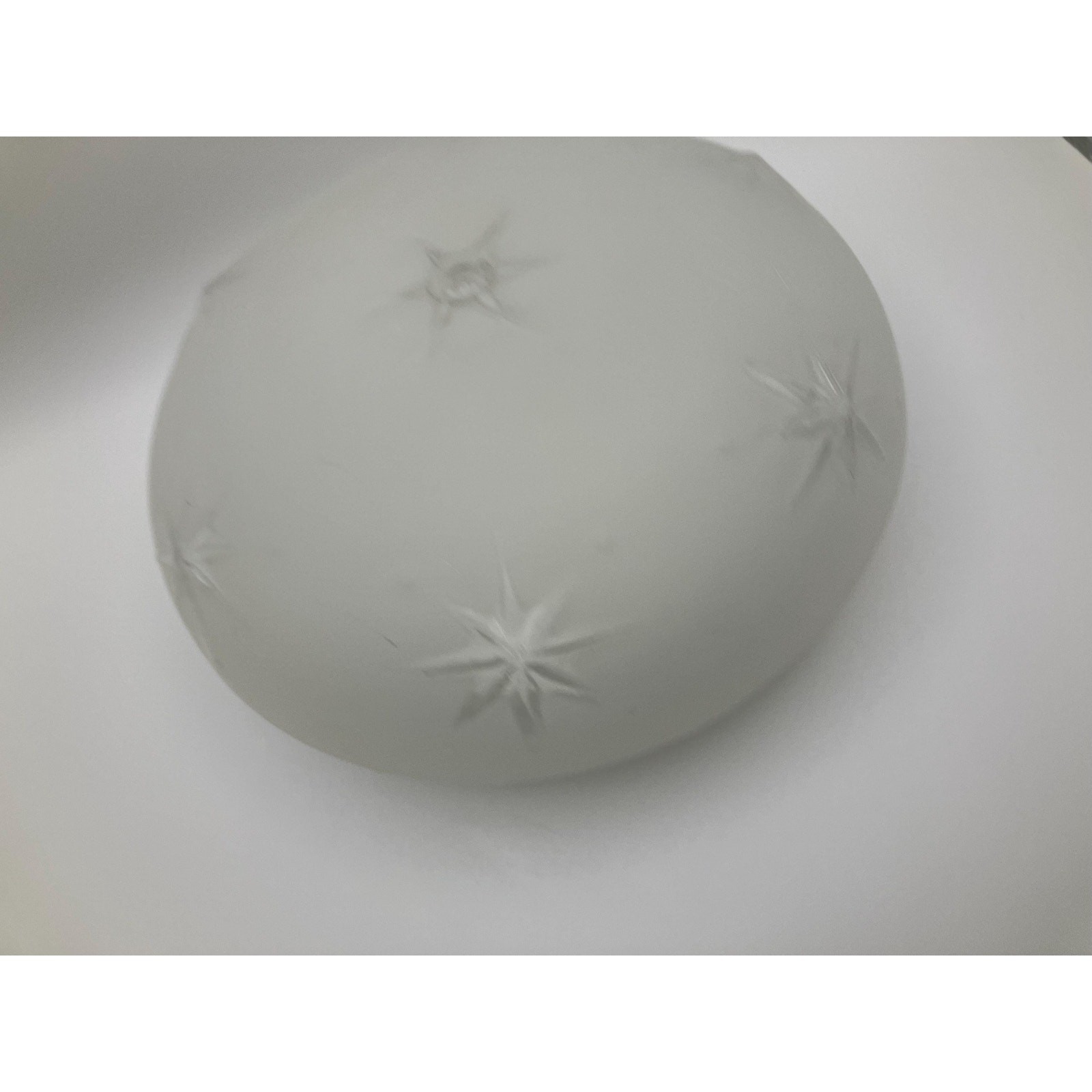 Vintage Frosted Glass Ceiling Light Shade Starburst Globe Mid Century 6” Fitter