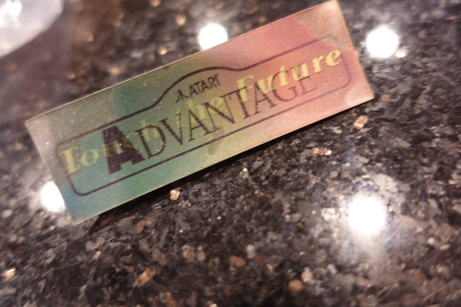 Vintage Atari   Electronic Video game Computer  STORE employee PIN  D10  Rare