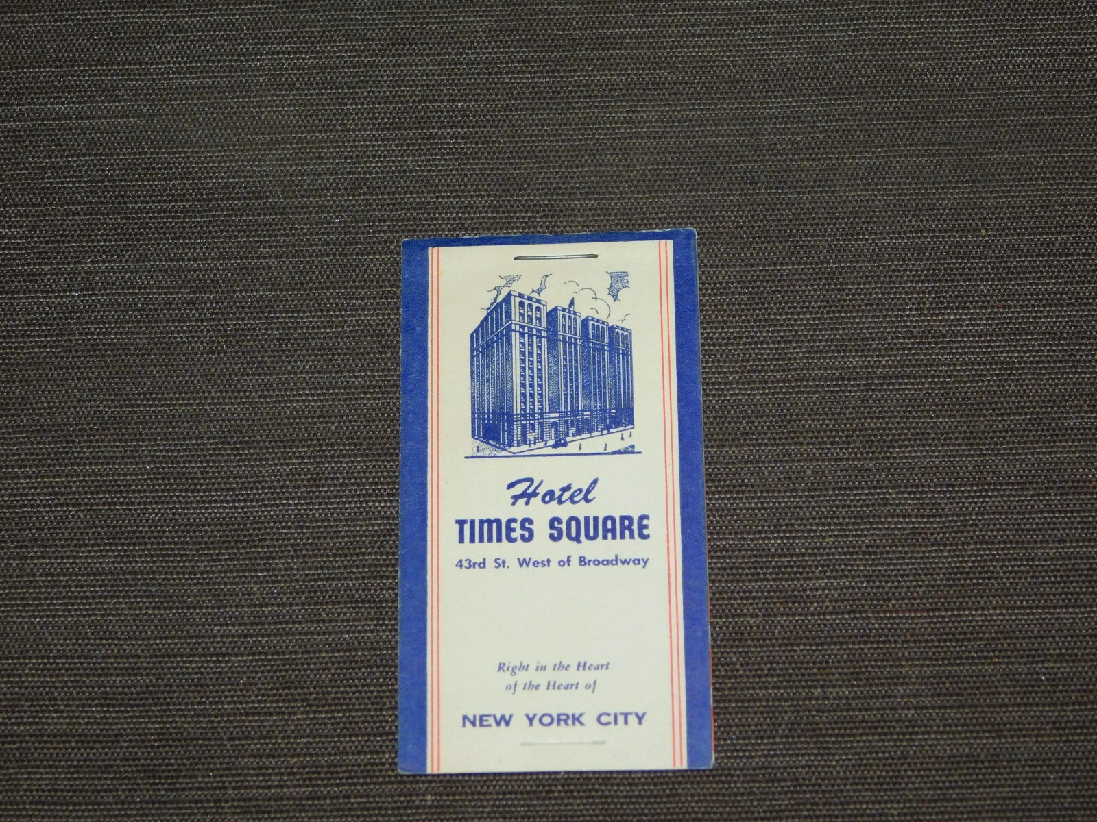 VINTAGE HOTEL TIMES SQUARE NEW YORK CITY ADS POSTAL LABELS KIT BOOKLET VINTAGE HOTEL TIMES SQUARE NEW YORK CITY ADS POSTAL LABELS KIT BOOKLET