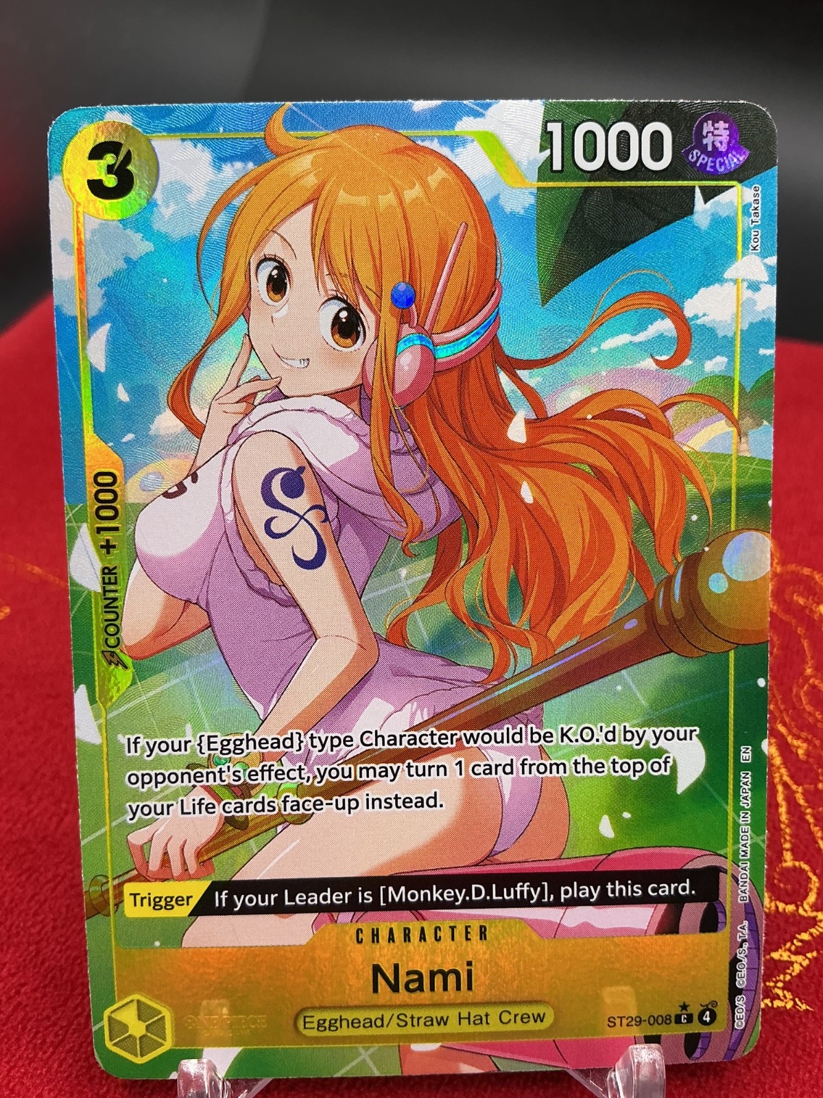 Nami (Full Art) ST29-008 Starter Deck 29: Egghead Foil English LP Nami (Full Art) ST29-008 Starter Deck 29: Egghead Foil English LP