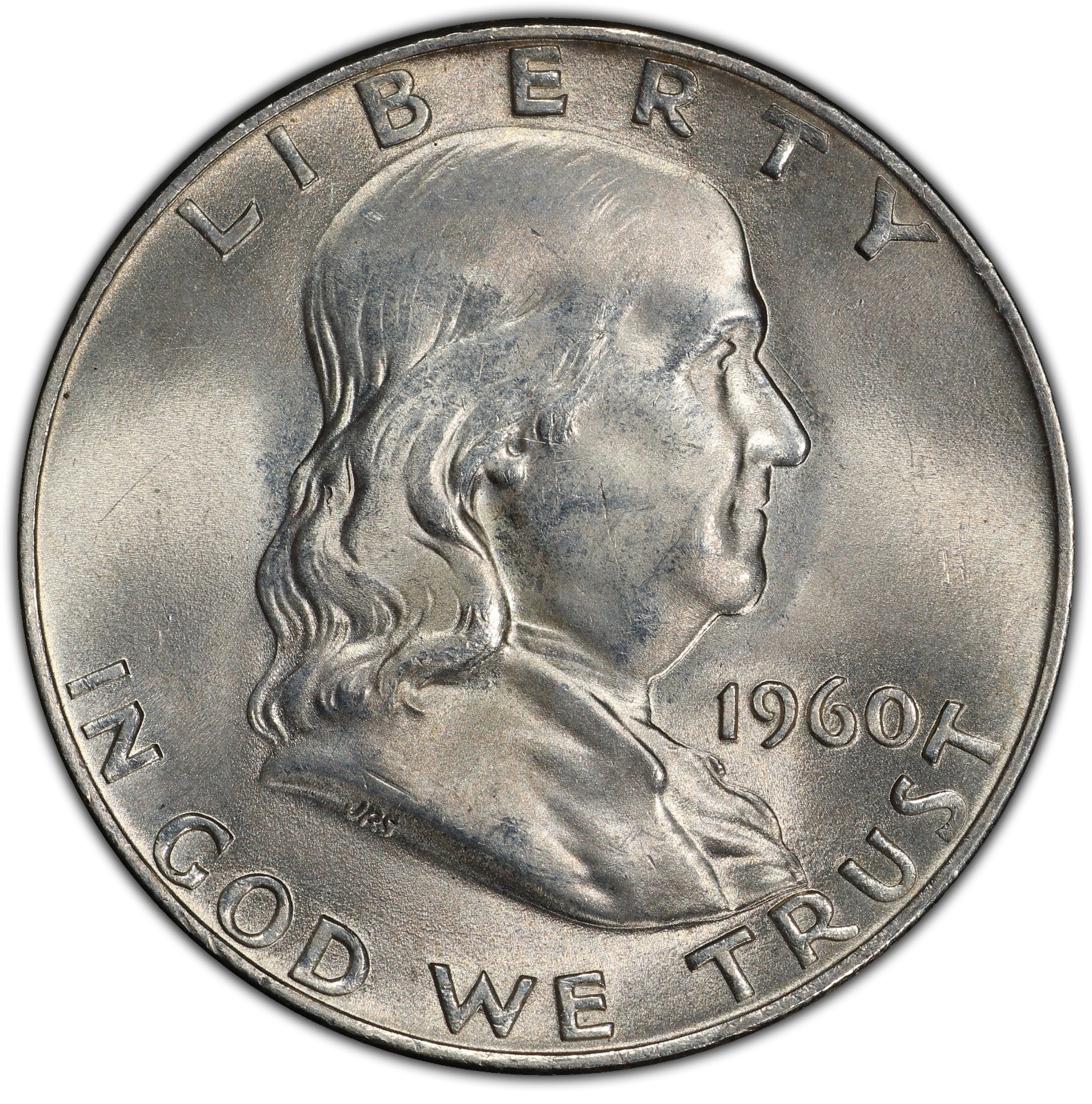 1960-D 50c Franklin Half Dollar Brilliant Uncirculated Denver Mint US Coin 1960-D 50c Franklin Half Dollar Brilliant Uncirculated Denver Mint US Coin