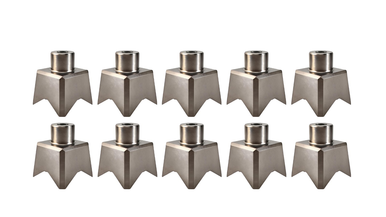 10Pcs Forestry Mulcher Teeth for Quadco QH10078T 22-0019 Raytree Handy Mulcher