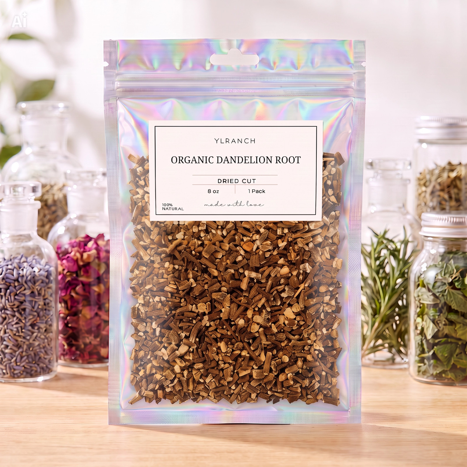 Organic Dandelion Root Dried Cut ~ Taraxacum Officinale ~ 100% Premium Dr. Sebi
