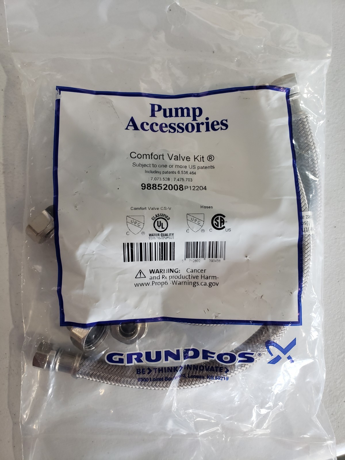 Grundfos Sensor Valve Kit for Hot Water Recirculating System
