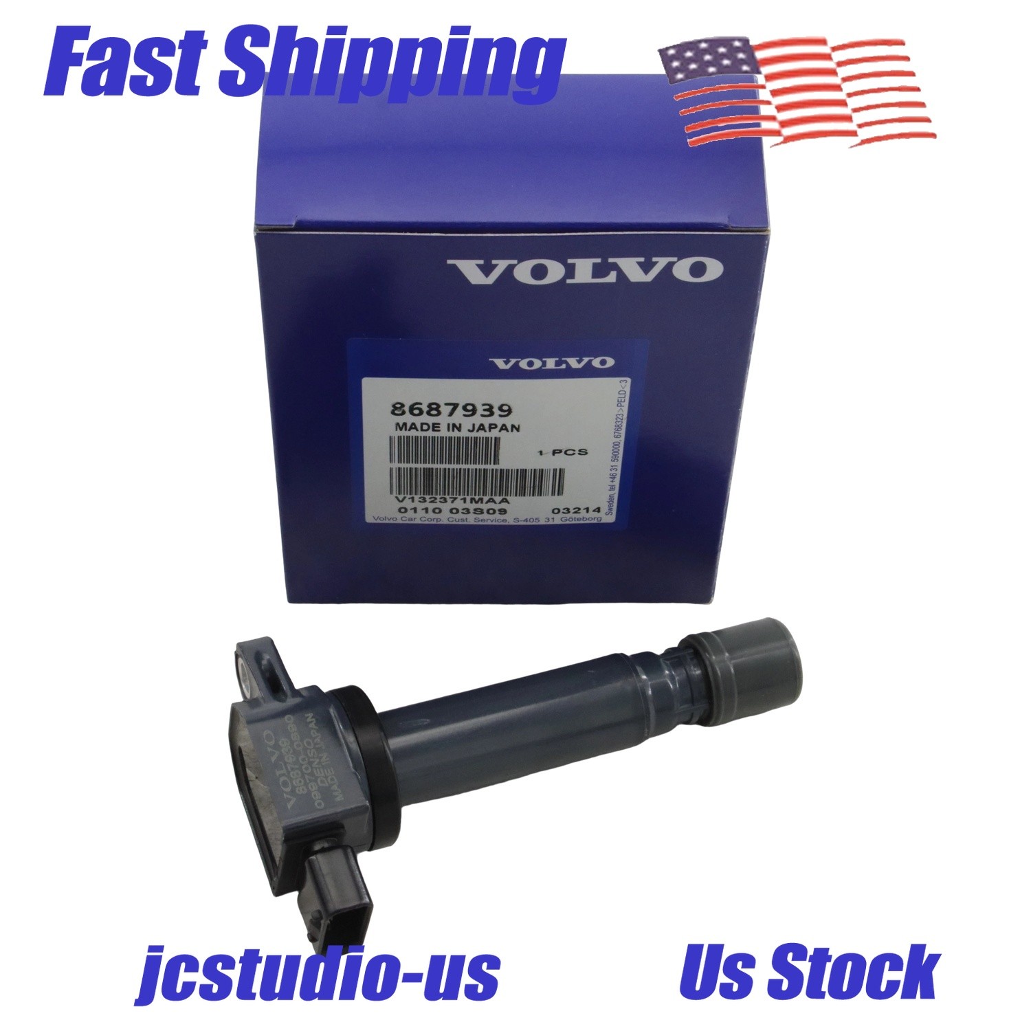 GENUINE OEM 8687939 UF574 Volvo S80 2007-2010 XC90 2005-2011 4.4L Ignition Coil
