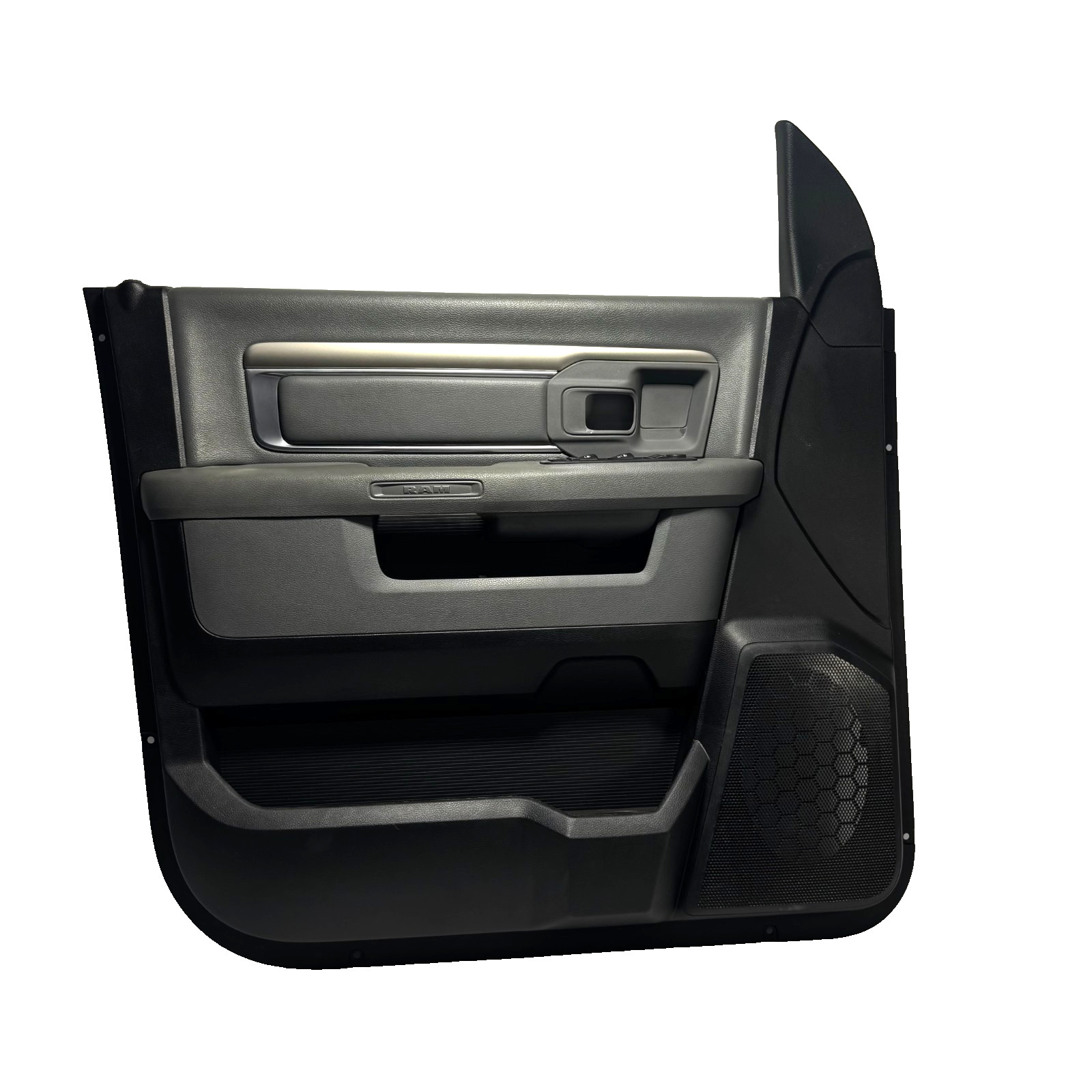 📌 2018-2020 DODGE RAM 1500 LEFT FRONT DRIVER DOOR PANEL GRAY/BLACK OEM