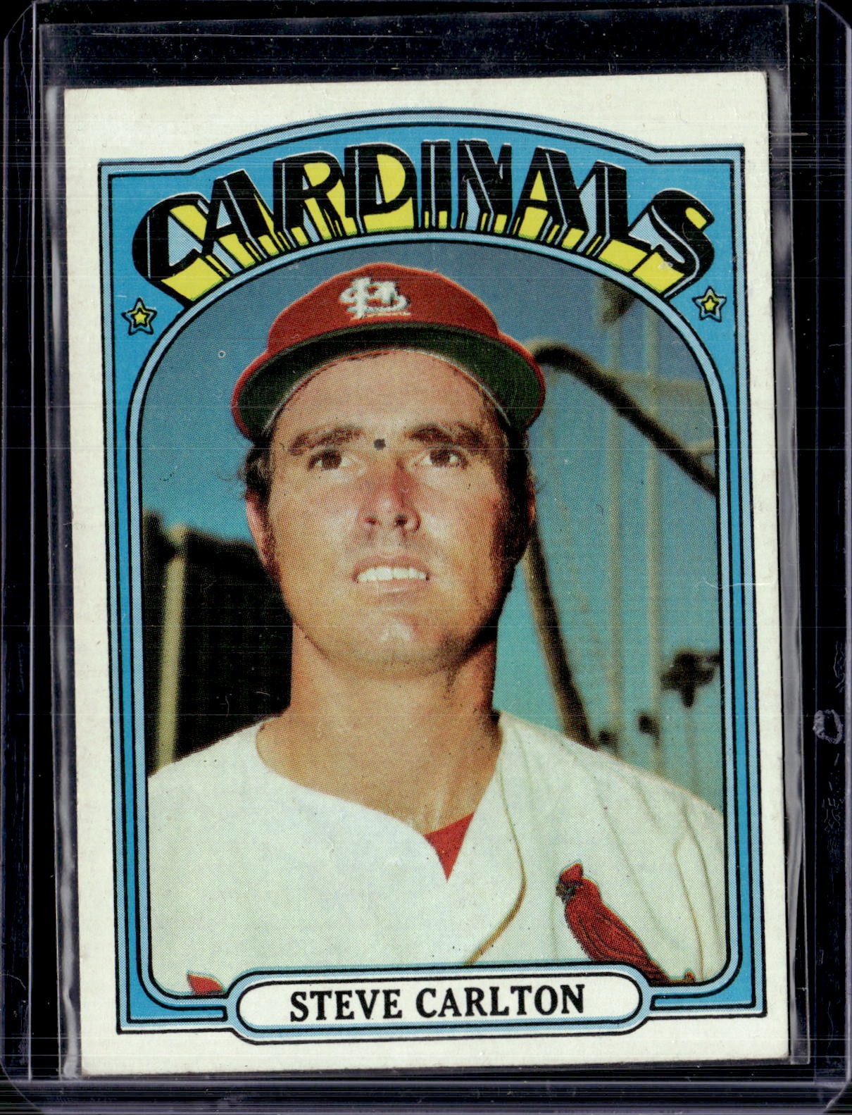 1972 Topps #420 Steve Carlton St. Louis Cardinals (HOF) EX (surface issues) 1972 Topps #420 Steve Carlton St. Louis Cardinals (HOF) EX (surface issues)