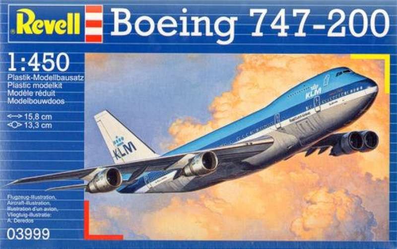 1/450 B747-200 Jumbo Jet Airliner