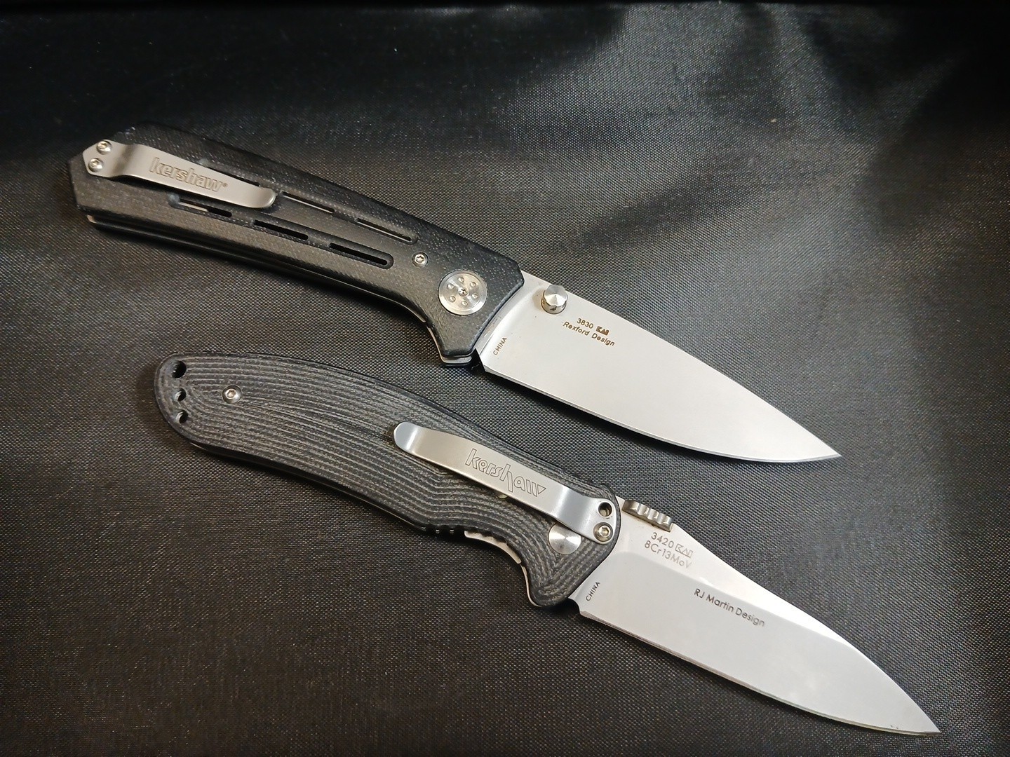 Kershaw Injection 3830 & Kershaw Nerve 3420 Lot 2 KAI Knives G-10 Handle Kershaw Injection 3830 & Kershaw Nerve 3420 Lot 2 KAI Knives G-10 Handle