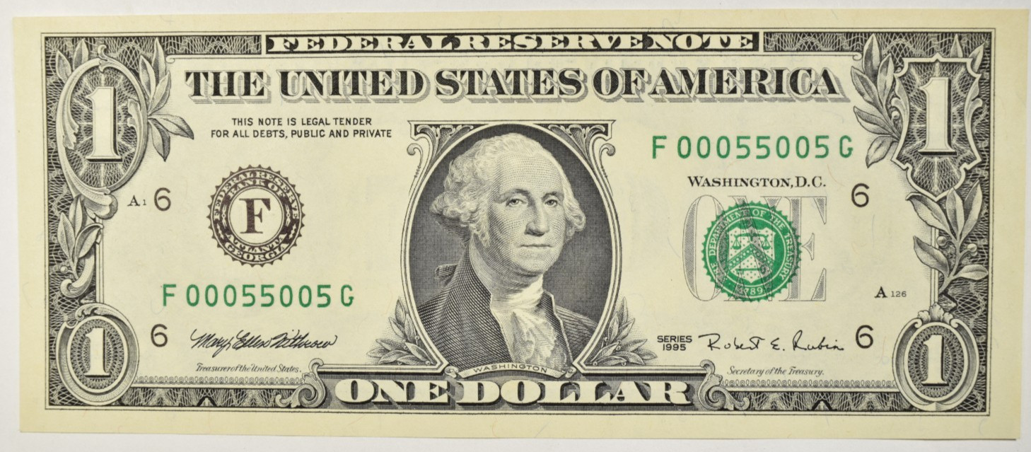 1977 1993 1995 SET OF 3 IDENTICAL SERIAL # BINARY $1 FRN UNC ALL 3 #00055005 1977 1993 1995 SET OF 3 IDENTICAL SERIAL # BINARY $1 FRN UNC ALL 3 #00055005