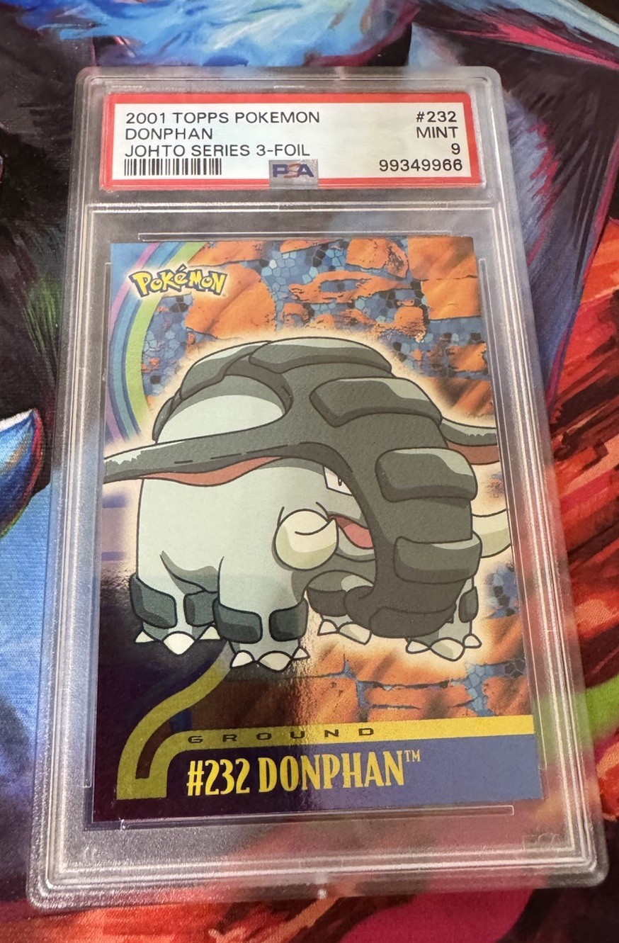 Donphan Topps Johto Series 3 Foil PSA 9 ✨POP 1✨ Donphan Topps Johto Series 3 Foil PSA 9 ✨POP 1✨