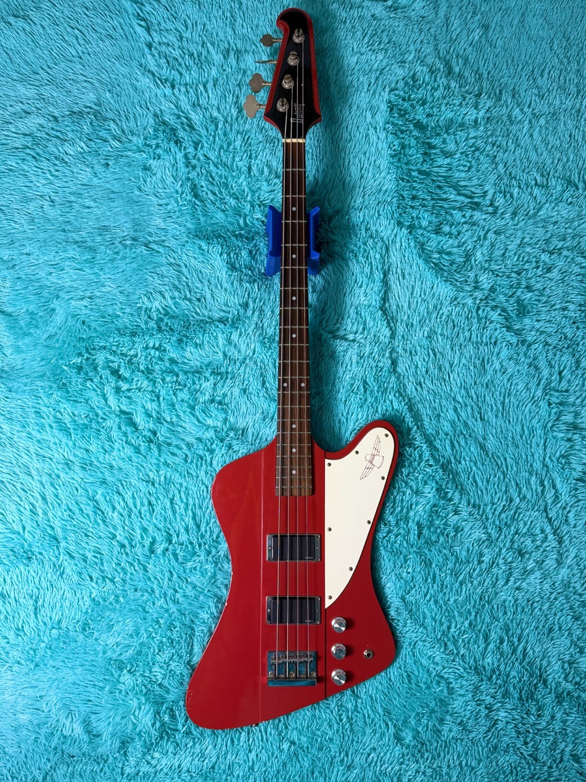Burny TB-70 Tbird Bass - New EMG HBCS Pickups