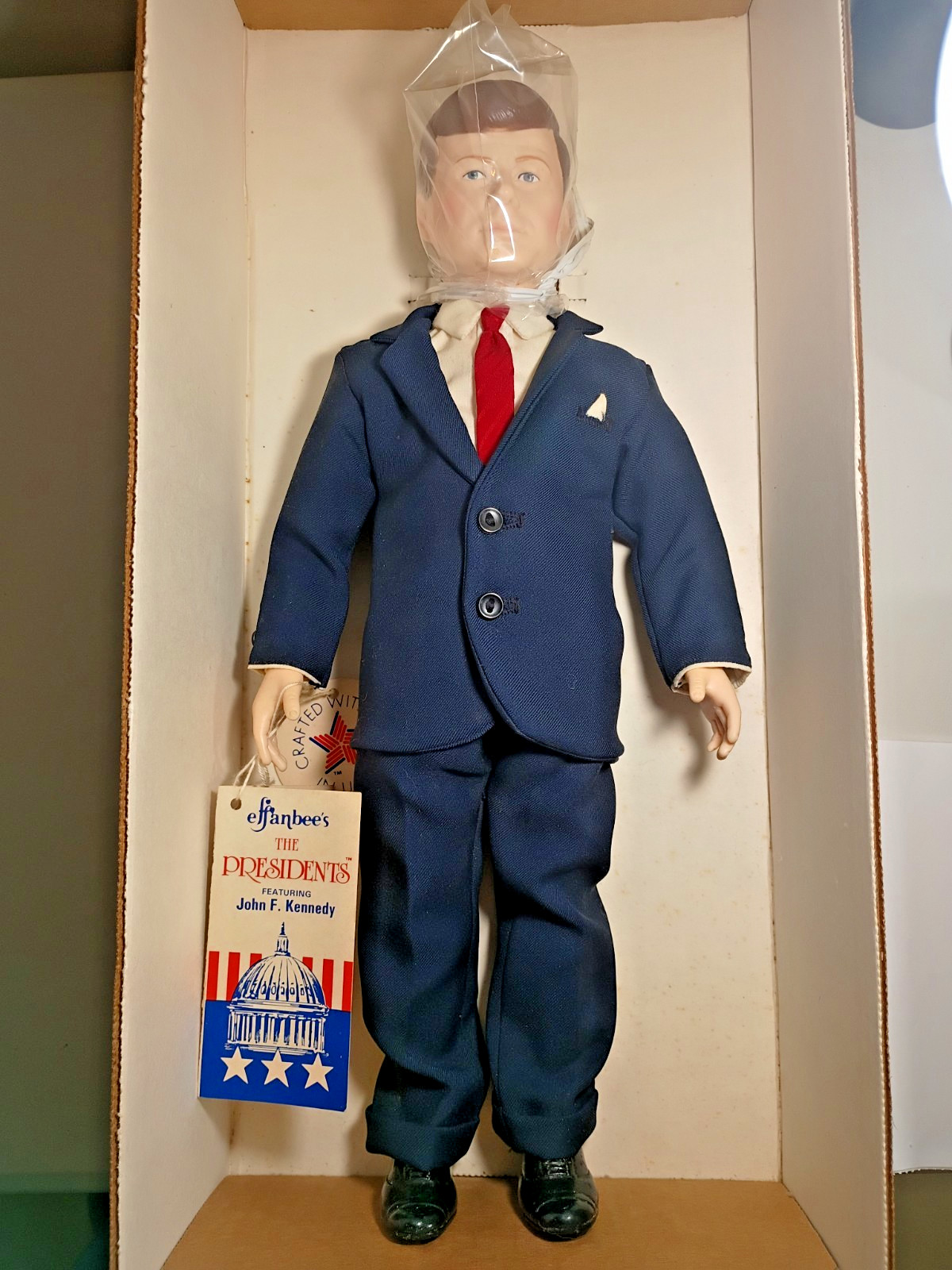 Vintage 1986 John F Kennedy Effanbee The Presidents #7905 Doll 15\