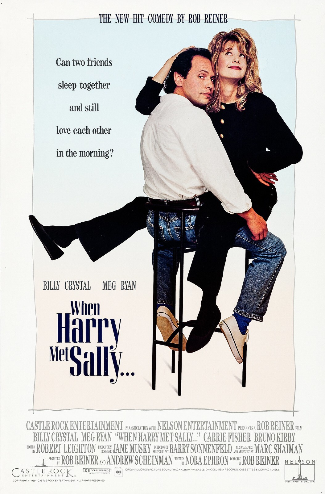1989 When Harry Met Sally Movie Poster 11X17 Billy Cystal Meg Ryan 🍿 1989 When Harry Met Sally Movie Poster 11X17 Billy Cystal Meg Ryan 🍿