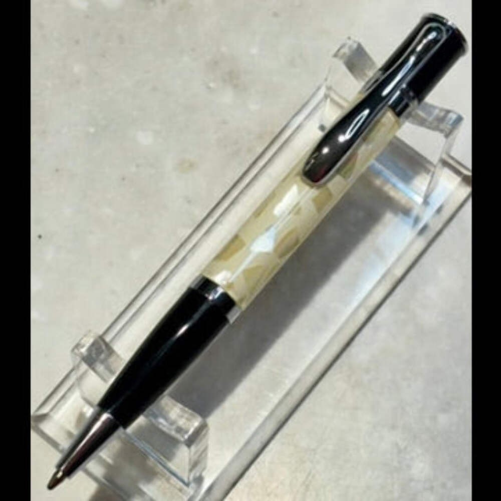 Monteverde Mini Jewelria Shell White Ballpoint Pen | New Old Stock Box Papers