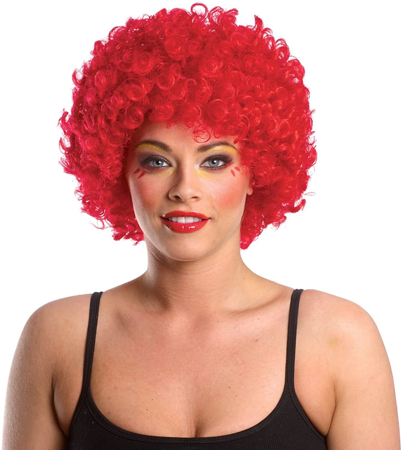 Costume Culture Men\'s/Woman�s Afro Clown Economy Wig Red, Size One Size Fits All Costume Culture Men\'s/Woman�s Afro Clown Economy Wig Red, Size One Size Fits All