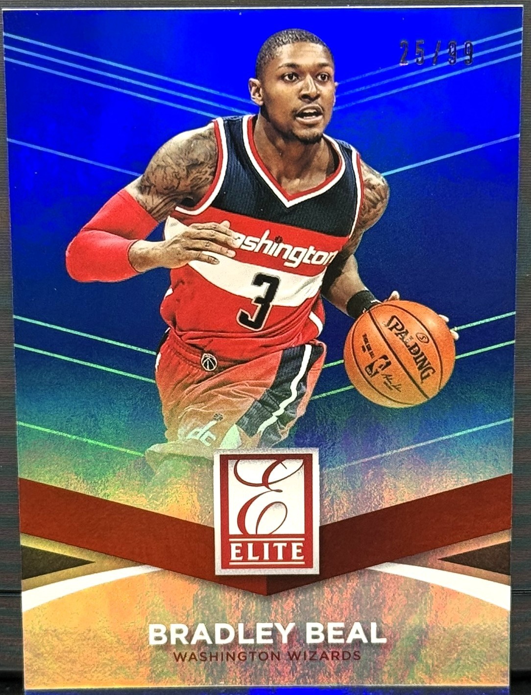 2014-15 Panini Donruss Elite #63 Bradley Beal Blue #25/99 Washington Wizards