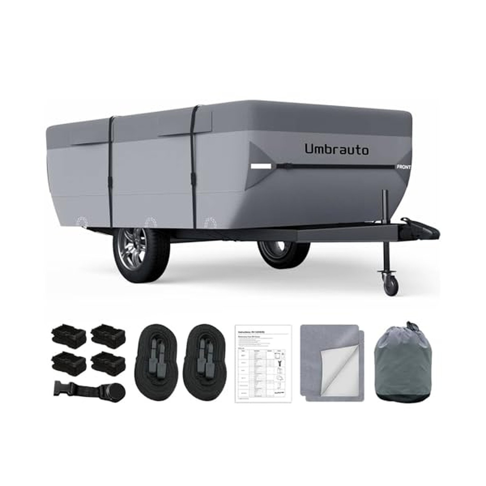 Umbrauto Pop Up Folding Camper Cover Fits 10‘-12’, Upgraded 9 Layers Umbrauto Pop Up Folding Camper Cover Fits 10‘-12’, Upgraded 9 Layers