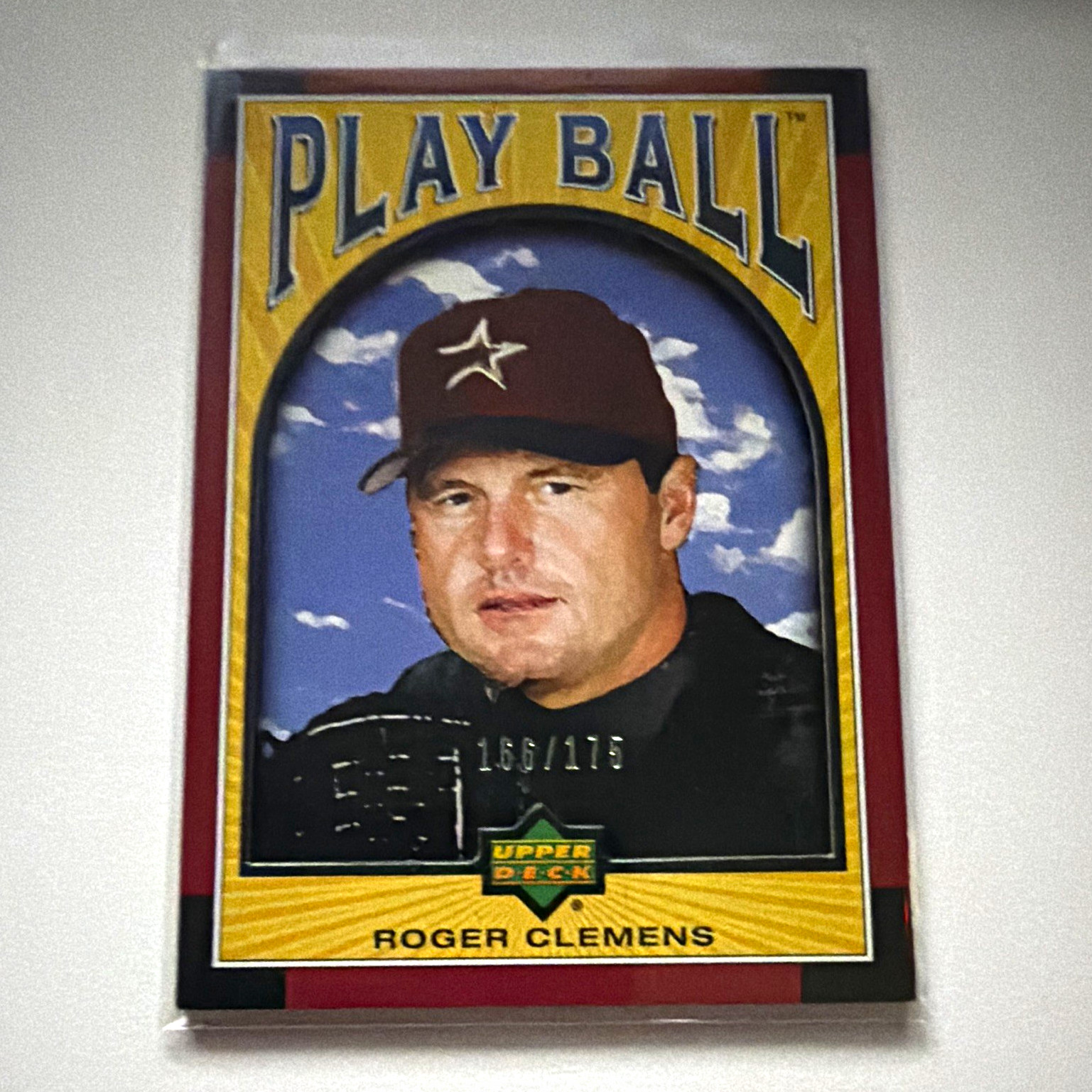 Upper Deck 2004 Play Ball Red Die-Cut Roger Clemens Astros #13 166/175