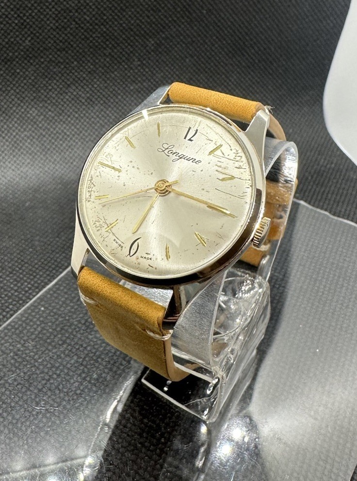 Vintage 1960’s Longune Manual Wind Men’s Dress Watch 36mm Runs Well Vintage 1960’s Longune Manual Wind Men’s Dress Watch 36mm Runs Well