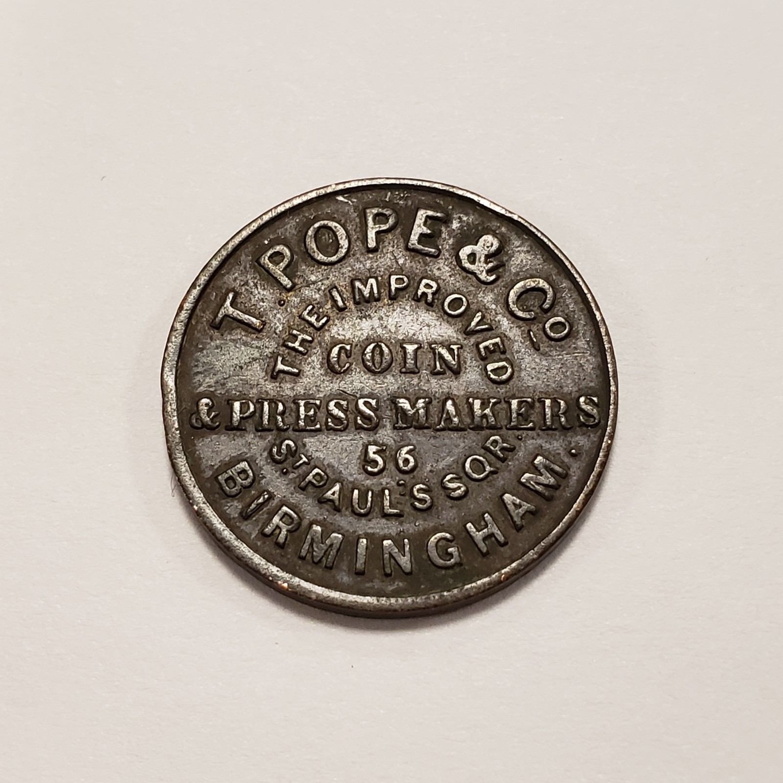 1851 Great Britain Farthing - T Pope & Co Great Exhibition - XF - SKU-Q5495