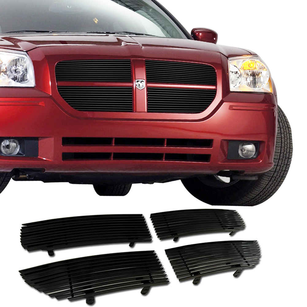 Fits 2005-2007 Dodge Magnum Replace Upper Aluminum Black Billet Grille Insert Fits 2005-2007 Dodge Magnum Replace Upper Aluminum Black Billet Grille Insert