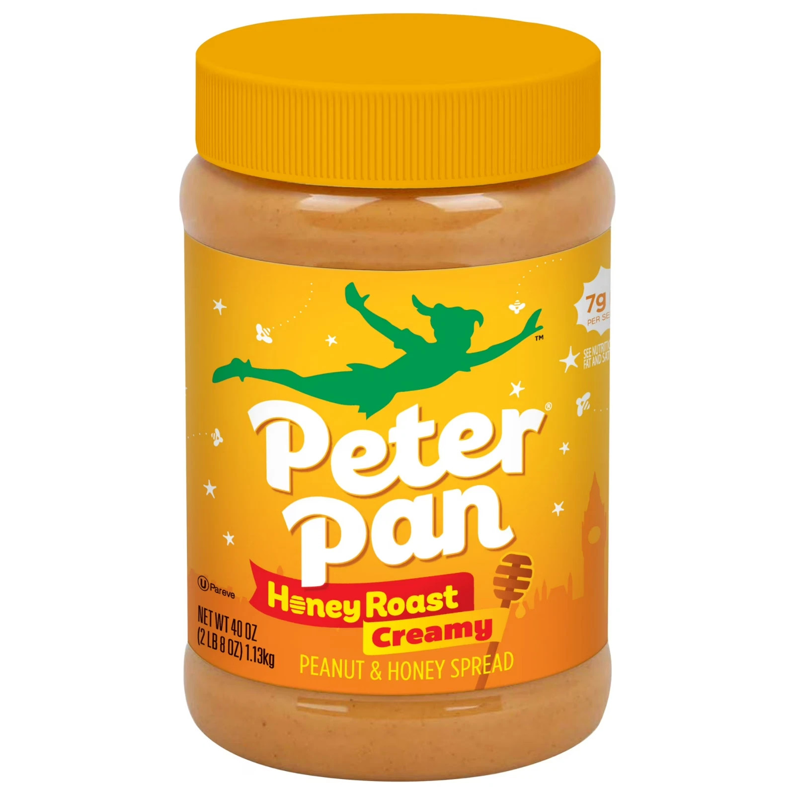 Peter Pan Creamy Honey Roasted Peanut Butter, Smooth, Gluten-Free, 40 oz Jar.. Peter Pan Creamy Honey Roasted Peanut Butter, Smooth, Gluten-Free, 40 oz Jar..