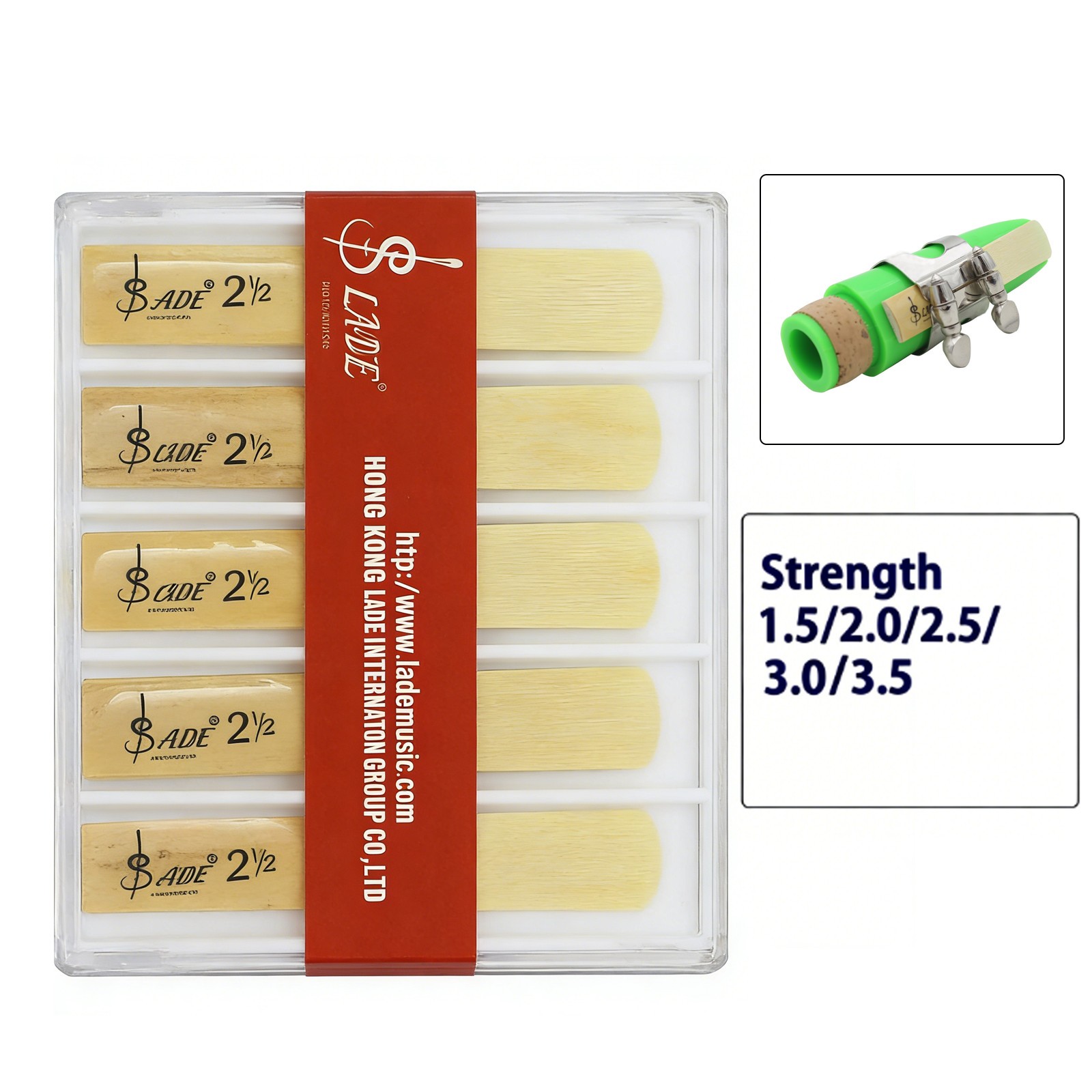10Pack  Clarinet Reeds Natural Cane Reed Bb Clarinet Reeds 1.5/2.0/ 2.5/3.0/3.5