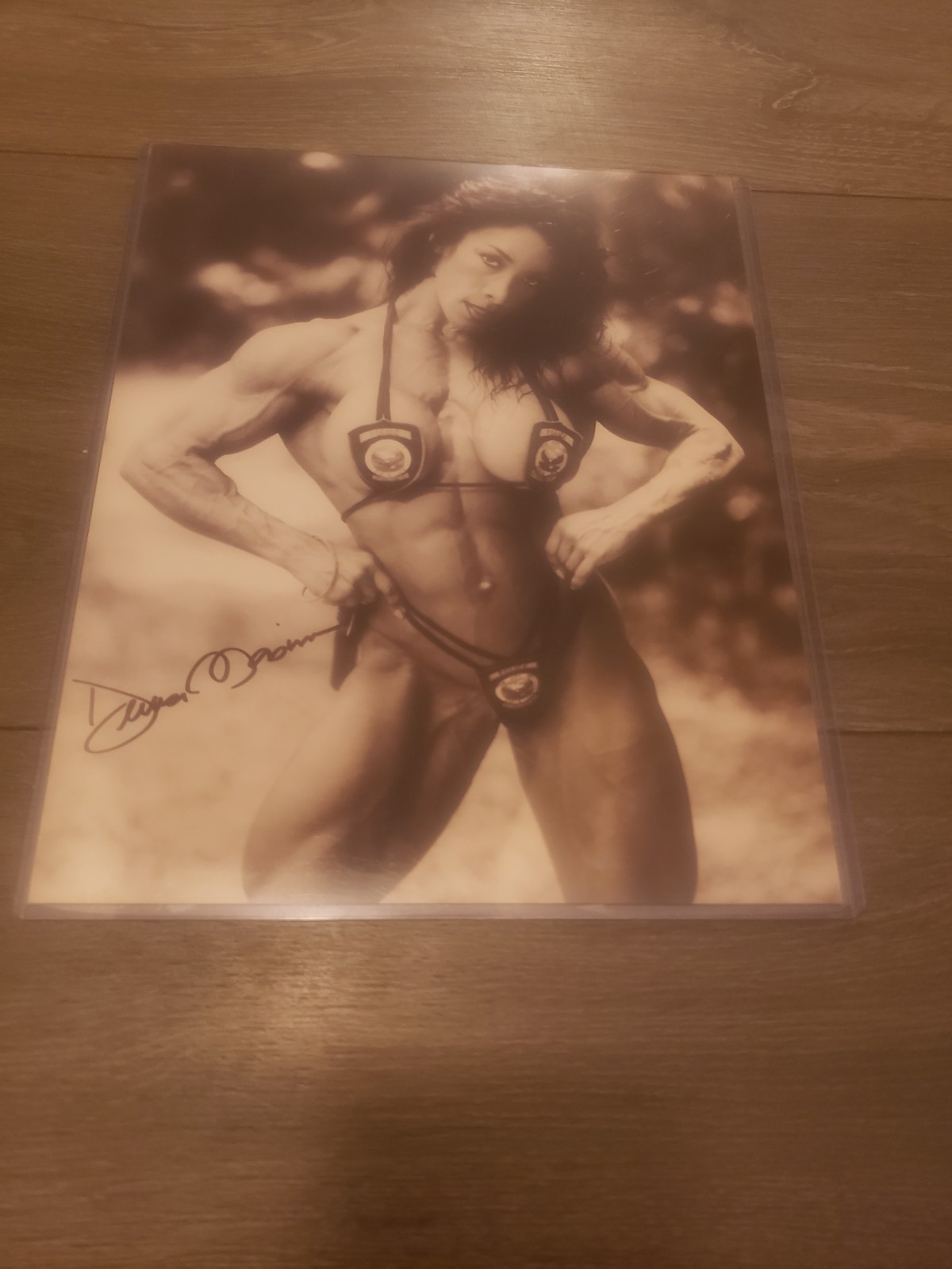 Denise Masino Muscle Elegance Bodybuilding Signed 8x10 Photo