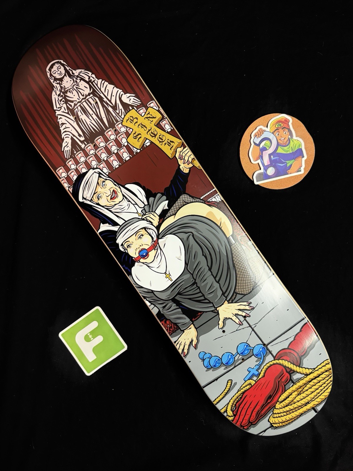 RARE Nuns & Guns Church Sean Cliver Artwork Supreme Skateboard Deck RARE Nuns & Guns Church Sean Cliver Artwork Supreme Skateboard Deck