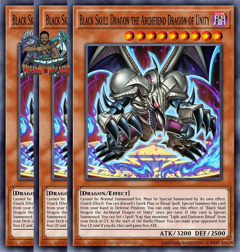 Yugioh 3x Black Skull Dragon, the Archfiend of Unity BETB-EN026 Super Rare NM