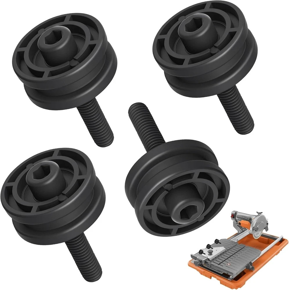 4 Pack Tile Saw Roller Assembly for Ridgid 7  Models R4030 R4031 DT180EVO