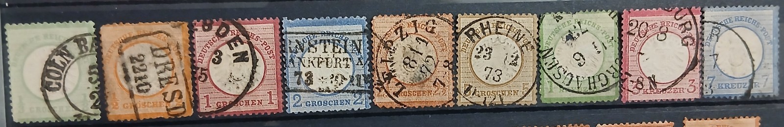 deutsches reich 1872 large shield mi 17,18,19,20,21,22,23,25,26 used gestempelt deutsches reich 1872 large shield mi 17,18,19,20,21,22,23,25,26 used gestempelt