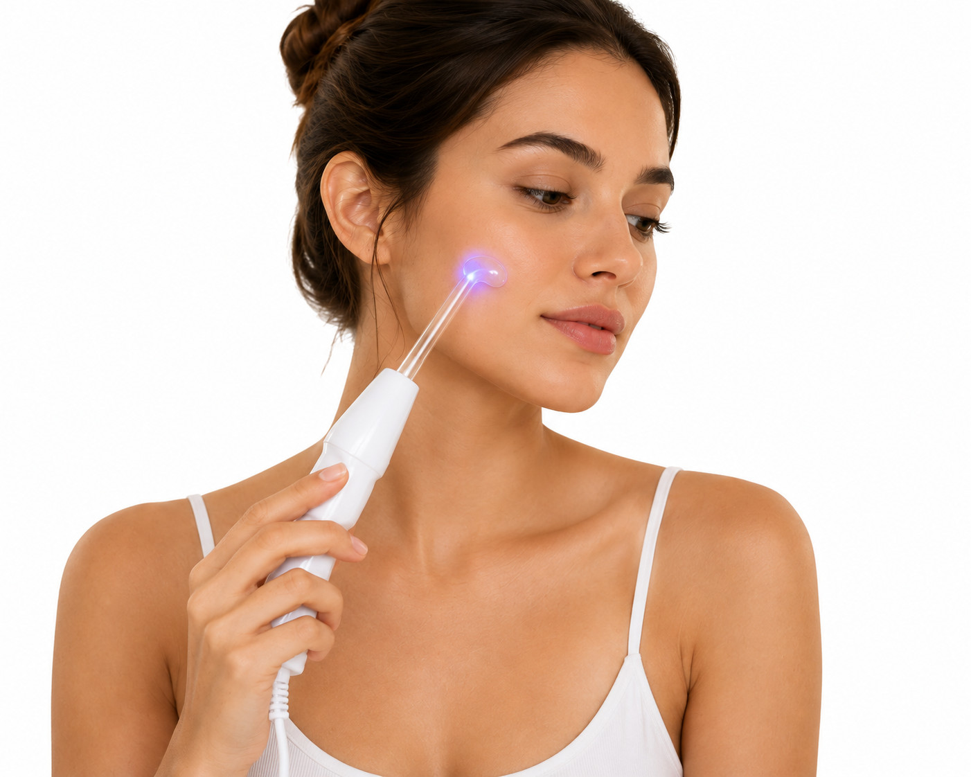 4-in-1 High Frequency Facial Wand Machine Skin Care Glass Electrodes LZ-006A Kit